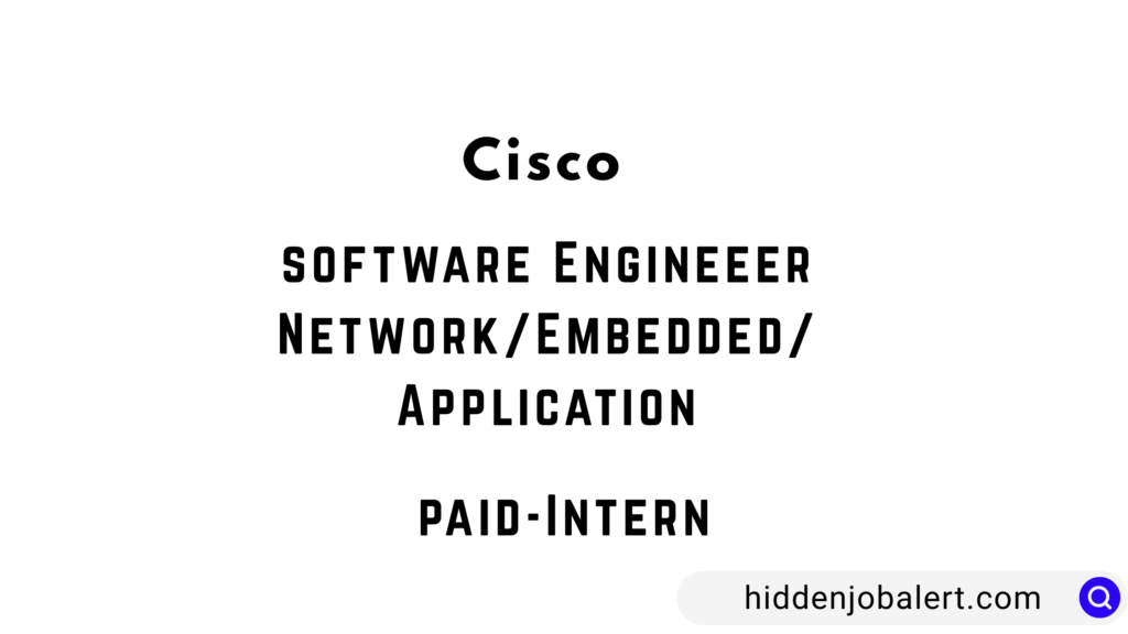 cisco internship