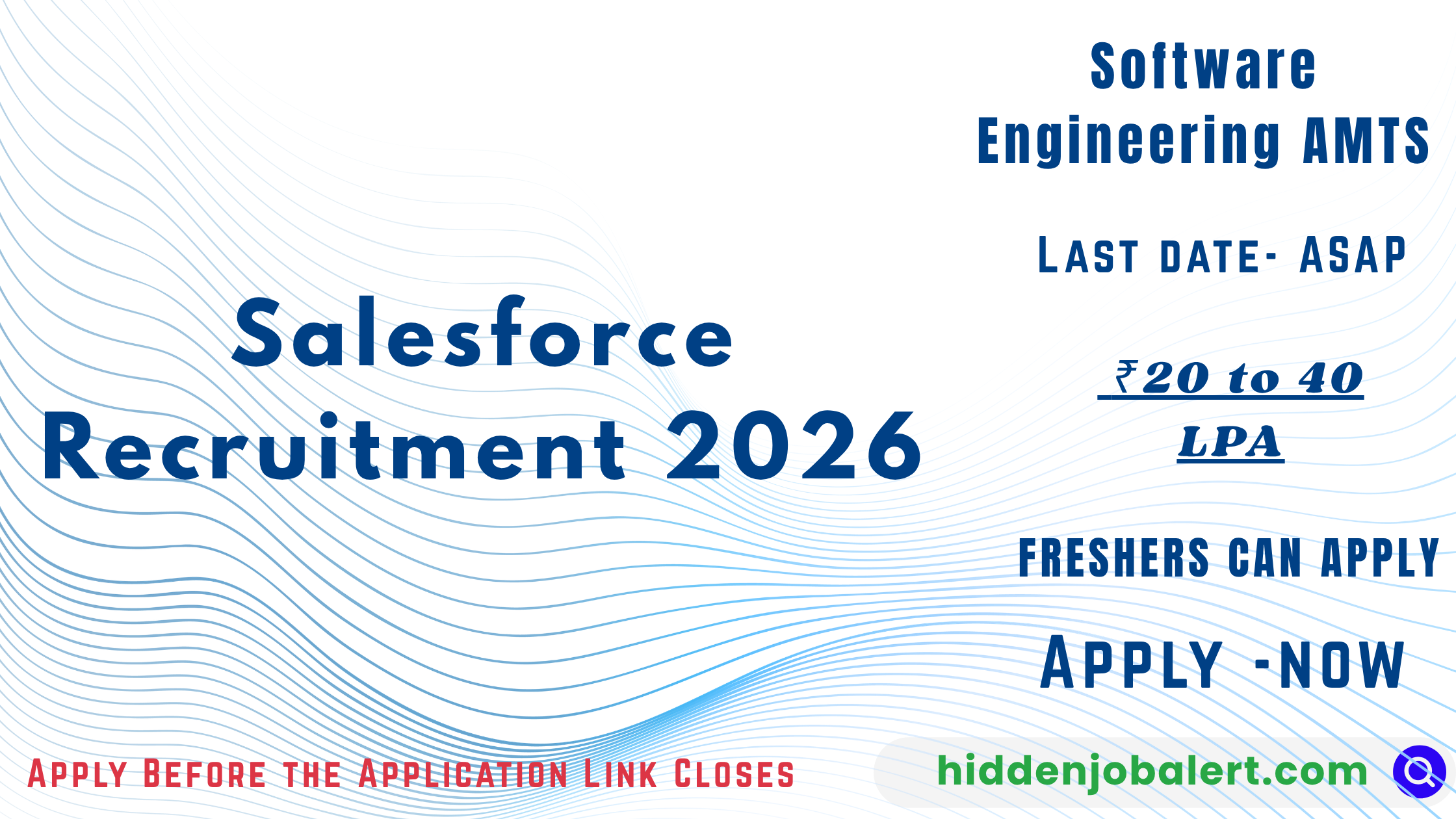 Salesforce Recruitment 2026 Software Engineering AMTS Notification.